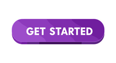 Fototapete - Modern purple button vector illustration for user interface and web design