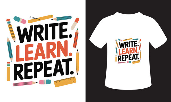 T-Shirt Design Motivational Writing