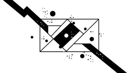 Poster - Geometric abstract vector illustration for modern design posters in minimalist style