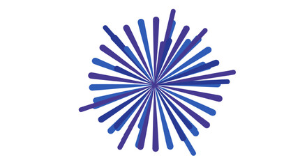 Poster - Abstract blue burst vector illustration for modern design