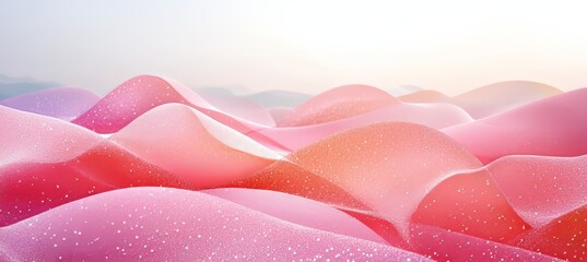 Poster - Elegant Soft Wave Background with Abstract Pink Gradient and Subtle Surface Texture Design