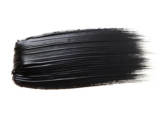 Poster - Black paint stroke isolated on white background