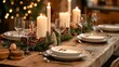 © Daisy - Rustic elegant table decor for christmas family dinner