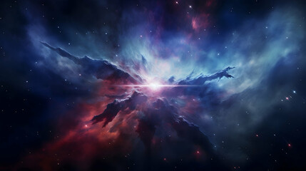 space background with stars and nebula