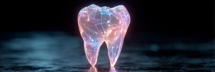 Poster - Holographic Tooth Model Showcasing Innovations in Dentistry, Technology, and Research Trends