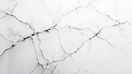 Poster - White surface experiencing progressive cracking under intense pressure, revealing intricate fracture patterns characteristic of geological stress or seismic movement