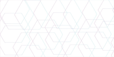 Fototapete - Abstract vector colorful hexagons pattern background. Geometric simple hexagonal.Geometric themes of technology, innovation, and structure. grid tile and mosaic structure simple hexagonal.