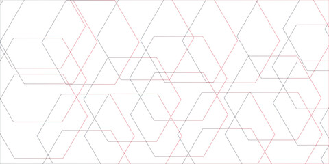 Fototapete - Abstract vector colorful hexagons pattern background. Geometric simple hexagonal.Geometric themes of technology, innovation, and structure. grid tile and mosaic structure simple hexagonal.