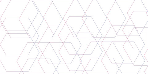 Fototapete - Abstract vector colorful hexagons pattern background. Geometric simple hexagonal.Geometric themes of technology, innovation, and structure. grid tile and mosaic structure simple hexagonal.
