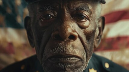 Poster - A close-up photo of a person wearing a hat