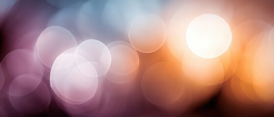 Poster - Soft and Dreamy Background with Colorful Bokeh Lights for Creative Projects and Inspirational Designs