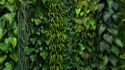 Aufkleber - Plants growing up the side of a wall, likely in an urban or industrial setting