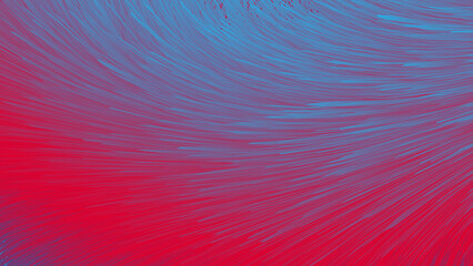 Poster - Abstract flowing lines of vibrant red and blue gradient create a dynamic and energetic visual texture background