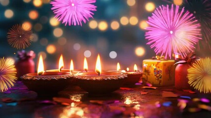 Poster - Group of candles on a table with soft light and gentle ambiance