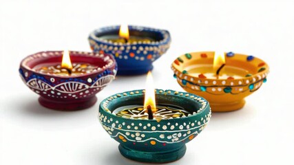 Poster - A trio of small candles placed together