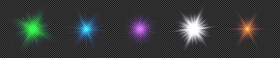 Poster - Set of light effects of lens flares