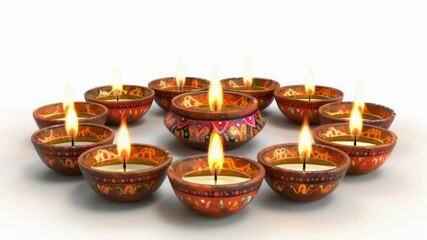 Poster - A group of lit candles sitting in a circle