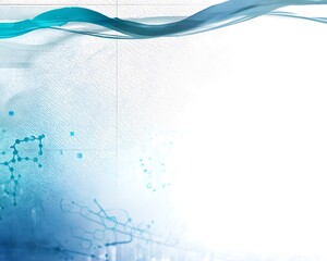 Poster - Abstract science technology template blue background