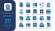 © Triasih - Transfer File set of icon in Duotone style. Transfer File user interface icon collection. Containing File Transfer, Send File, File Sharing, Move File, File Download, and more. High Quality