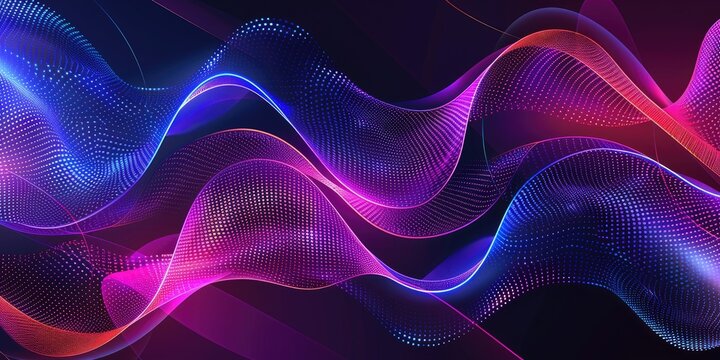abstract background with blue and purple colors, dark background, gradient, modern design, vector illustration, flat style, lines, gradient of light dots, stripes, shapes, lines