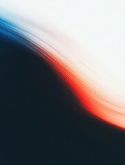Poster - Abstract wave flowing in dark space with dynamic color fusion. Modern gradient motion for art, graphic design, and wallpaper display.