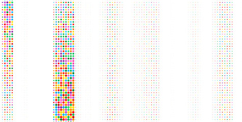 Poster - Abstract colorful halftone texture dots pattern. vector