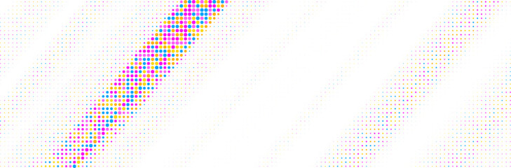 Poster - Abstract colorful halftone texture dots pattern. vector