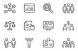 © Aminograpix - Human Resources, Job Search, and Recruitment Line Icon Set