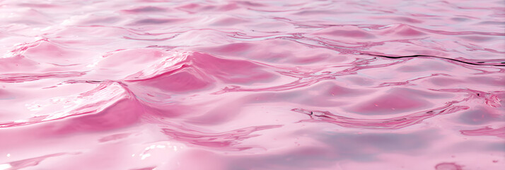 Poster - Smooth, vibrant pink water background for creative designs, captured in 4K resolution-