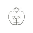 © NaesyaStudio - Sustainable Growth  A Simple Illustration of Plant Development and the Power of Nature