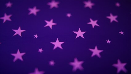 Fototapete - Dreamy purple background featuring a pattern of celestial stars, creating a whimsical and imaginative scene with a soft, textured feel.