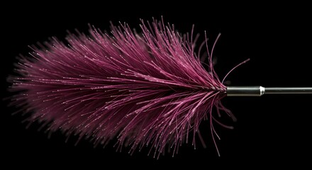 Wall Mural - Purple, Fiber, Brush, Abstract Purple Fiber Brush Close-up
