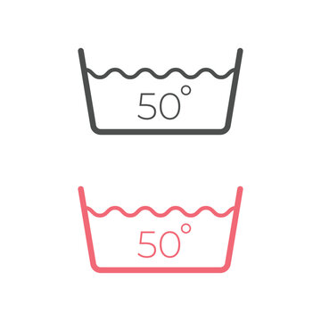 Laundry Symbol Icon Vector Design.