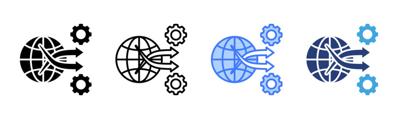Poster - Transformation icon sheet multiple style collection