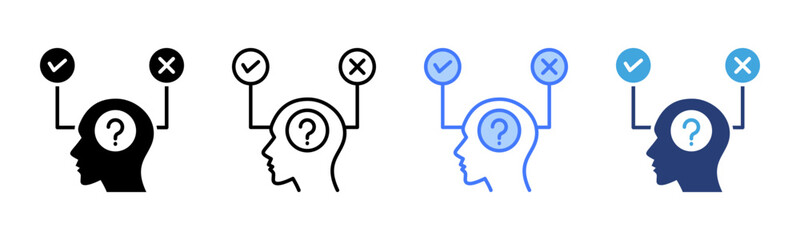 Poster - Hypothesis icon sheet multiple style collection