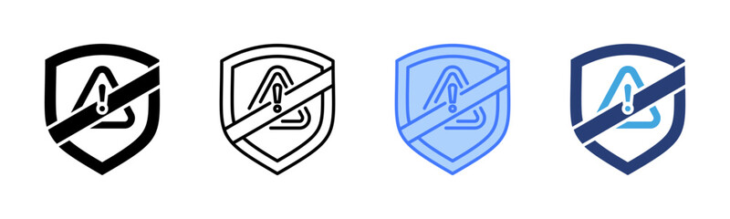 Poster - Mitigation icon sheet multiple style collection