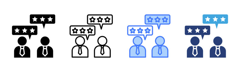 Poster - Customer Satisfaction icon sheet multiple style collection
