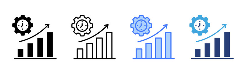 Poster - Efficiency icon sheet multiple style collection
