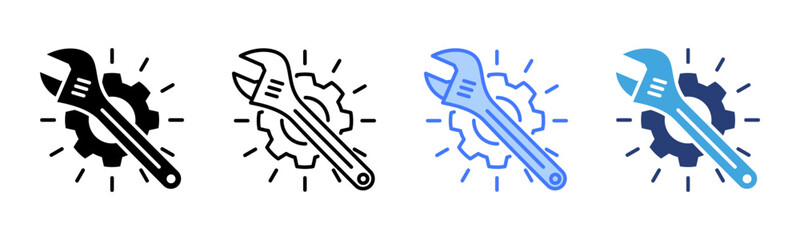 Poster - Service icon sheet multiple style collection