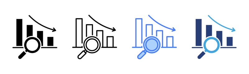 Poster - Analysis icon sheet multiple style collection