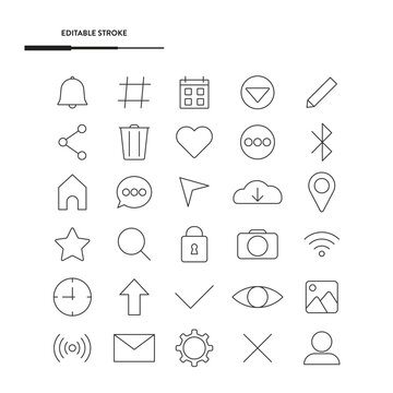 Web Icon Set Vector Design.