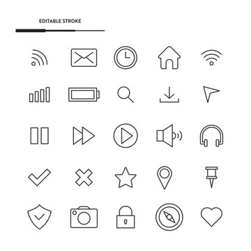Web Icon Set Vector Design.