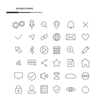 Web Icon Set Vector Design.
