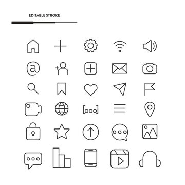 Web Icon Set Vector Design.
