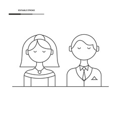 Poster - Wedding Icon Vector Design.