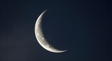 Crescent moon, Moon, Night, Crescent Moon in Night Sky