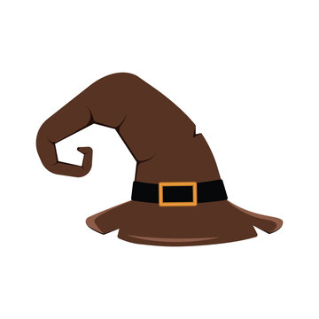 Witch Hat Icon Vector Design. 