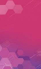 Poster - Hexagonal grid overlay with pink gradient