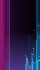 Poster - Abstract lines and shapes on background
