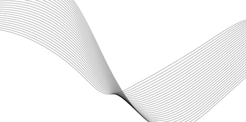 Poster - Abstract wave line business background. Thin line wavy abstract vector background. Curve wave seamless pattern. Wavy sound and curve line background.